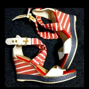 Sperry Top Sider Wedge Sandals Size 5.5